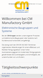 Mobile Screenshot of cm-manufactory.com